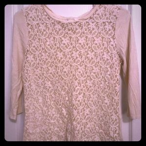 Lace front shirt